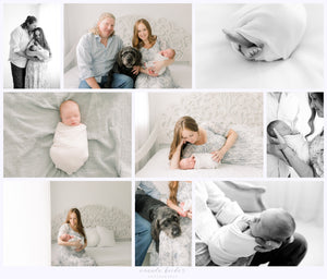 Newborn Session paid in full and receive a FREE maternity session